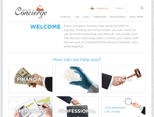 Tablet Screenshot of biocomconcierge.org